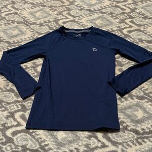 Baleaf Navy Long Sleeve Kids Athletic Top